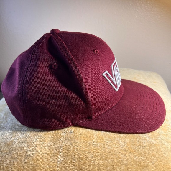 Vans Hat Drop V Low Snapback Hat Mens Skate Red - Picture 3 of 9